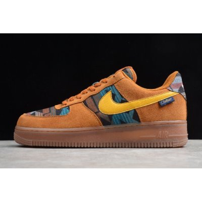 Nike Air Force 1 Low N7 Pendleton Altın Kaykay Ayakkabı Türkiye - VV9N93XT